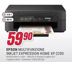 Epson - Multifunzione Inkjet Expression Home Xp-2200