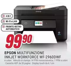 Epson - Multifunzione Inkjet Workforce WF-2960DWF