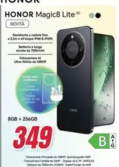 Honor - Magic8 Lite Monor 8 GB 256GB Titanio Nero