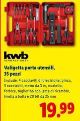 Kwb - Valigetta Porta Utensili, 35 Pezzi