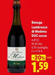 Bonaga - Lambrusco Di Modena DOC Secco