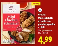 Vitasia - Mini Cotolette Di Pollo Con Panatura Panko E Chili