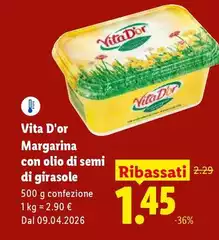 Vita D'or - Margarina Con Olio Di Semi Di Girasole