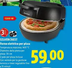 Silvercrest - Forno Elettrico Per Pizza