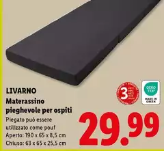 Livarno - Materassino Pieghevole Per Ospiti