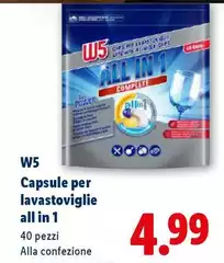 W5 - Capsule Per Lavastoviglie All In 1