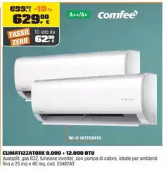 Climatizzatore 9000 + 12,000 Btu