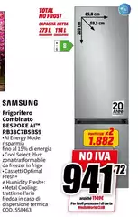 Samsung - Frigorifero Combinato A Rb38c7b559