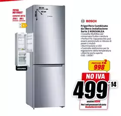 Bosch - Frigorifero Combinato Da Ribera Instazione Serie 2KG/50M512EA