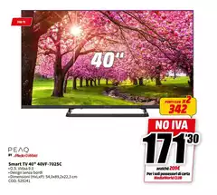 Peaq - Smart Tv 40" 40VF-7025C