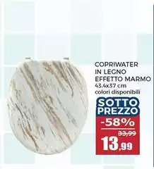 Copriwater In Legno Effetto Marmo
