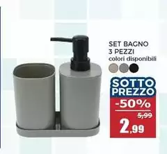 Set Bagno 3 Pezzi