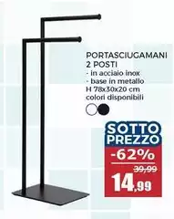 Portasciugamani 2 Posti