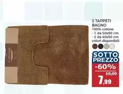 3 Tappeti Bagno