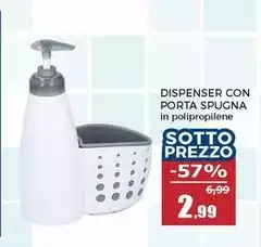 Dispenser Con Porta Spugna