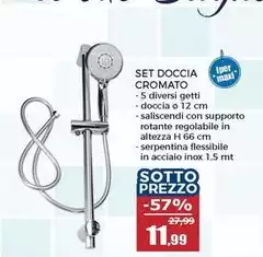 Iper - Set Doccia Cromato