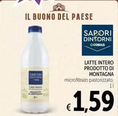Sapori & piaceri - Latte Intero Prodotto Di Montagna