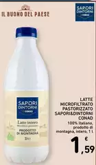 Conad - Latte Microfiltrato Pastorizzato Sapori&Dintorni