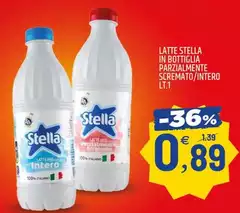 Stella - Latte  In Bottiglia Parzialmente Scremato/Intero