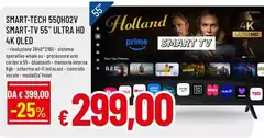 Smart Tech - 55QH02V Smart-Tv 55" Ultra Hd 4k Qled