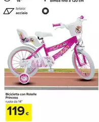 Princess - Bicicleta Con Rotelle