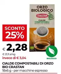 Crastan - Cialde Compostabili Di Orzo