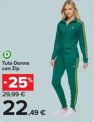 Tuta Donna Con Zip Tuta Donna Con Zip
