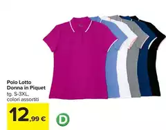 Polo -  Lotto Donna In Piquet