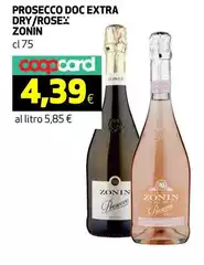 Zonin - Prosecco DOC Extra Dry/Rose