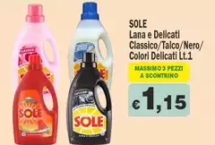 Sole - Lana E Delicati Classico/ Talco/ Nero/ Colori Delicati