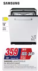 Samsung - Lavastoviglie Da Incasso DW60C