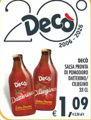 Gusto decò - Salsa Pronta Di Pomodoro Datterino