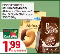 Mulino Bianco - Biscotti Ricchi Abbracci/Nascondini/Pan Di Stelle/Batticuori 