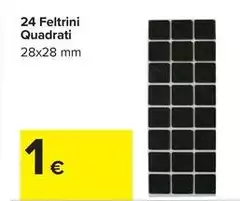 24 Feltrini Quadrati