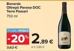 Terre passeri - Bonarda Oltrepò Pavese DOC