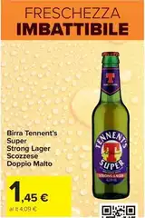 Tennent's - Birra Super Strong Lager Scozzese Doppio Malto