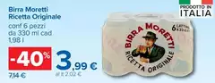 Moretti - Birra Ricetta Originale