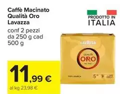 Lavazza - Caffè Macinato Qualità Oro