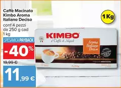 Kimbo - Caffè Macinato Aroma Italiano Deciso