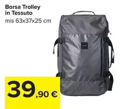 Borsa Trolley In Tessuto