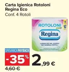 Regina - Carta Igienica Rotoloni Eco