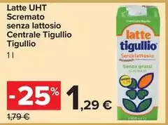 Tigullio - Latte UHT Scremato Senza Lattosio Centrale