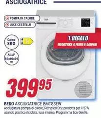 Beko - Asciugatrice Bmt83ew