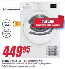 Indesit - Asciugatrice Cyd1020dwwit