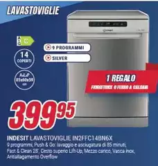 Indesit - Lavastoviglie In2ffc 148n6x