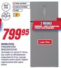 Whirlpool - WHIRLPOOL Frigorifero WHD26552X4E