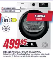Hisense - Asciugatrice DHQE900UWDC