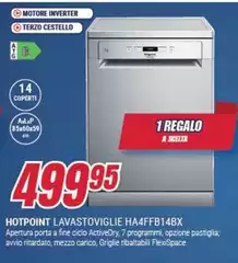 Hotpoint - Lavastoviglie HA4FFB14BX