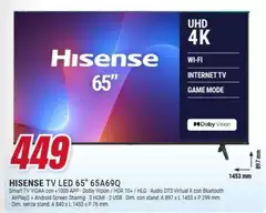 Hisense - Tv Led 65" 65A69Q