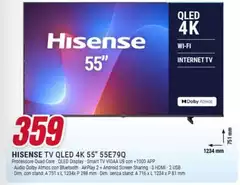 Hisense - Tv Qled 4k 55" 55E79Q